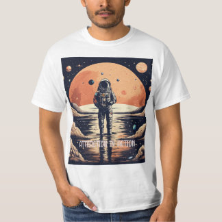 Design de camiseta inspirada na gravidade