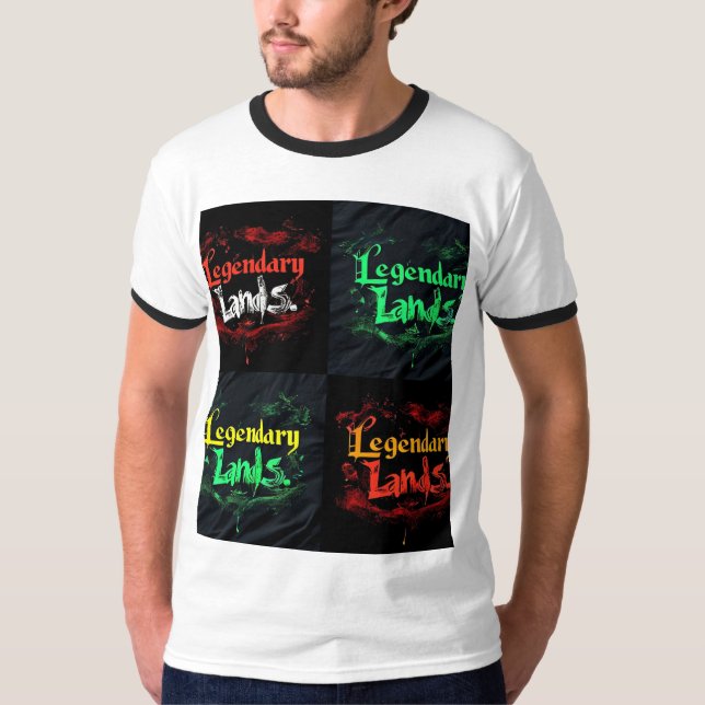 Design de camiseta lendária Lands (Frente)