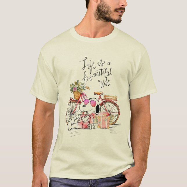 Design de Camiseta Life Is A Beautiful Ride  (Frente)