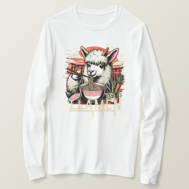Design de camiseta LLAMEN (Frente do Design)