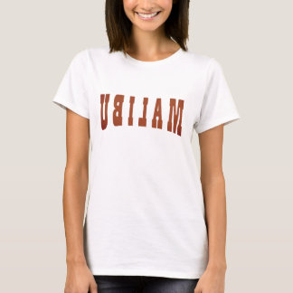 design de camiseta "Malibu"