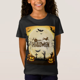 Design de Camiseta Noite de Halloween para Criança