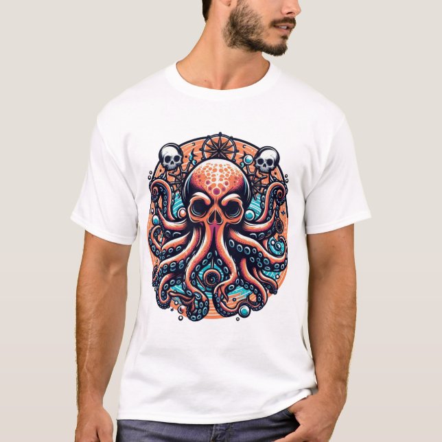 Design de camiseta Octopus (Frente)