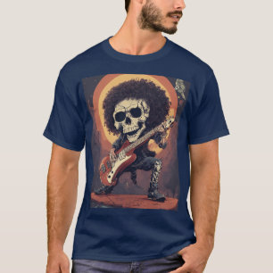 Design de camiseta para barrar, crânio de rabo rep