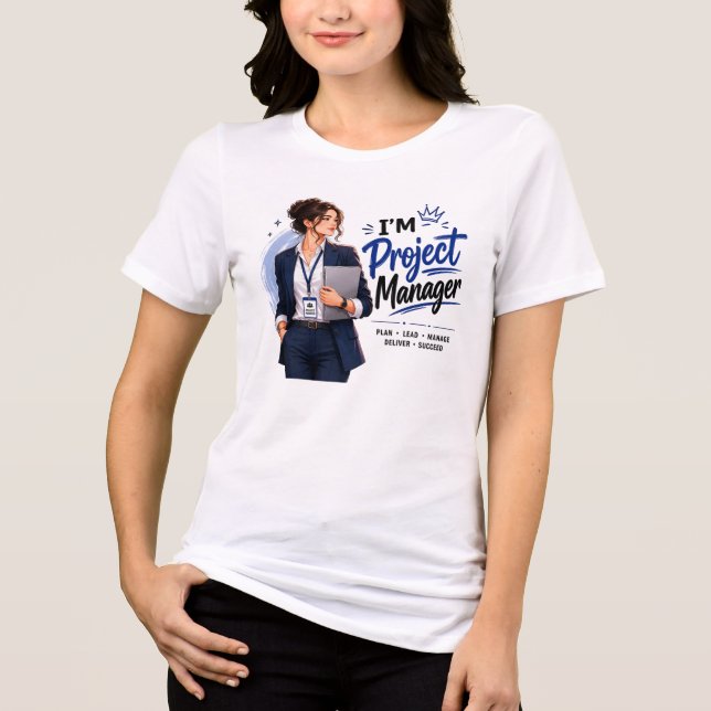 Design de Camiseta para Gerente de Projetos (Frente)