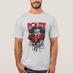 design de camiseta para texto do padrão de horror