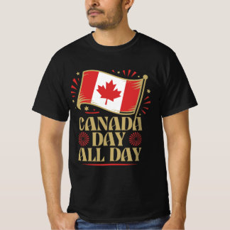 Design de camiseta patriótica do Dia do Canadá