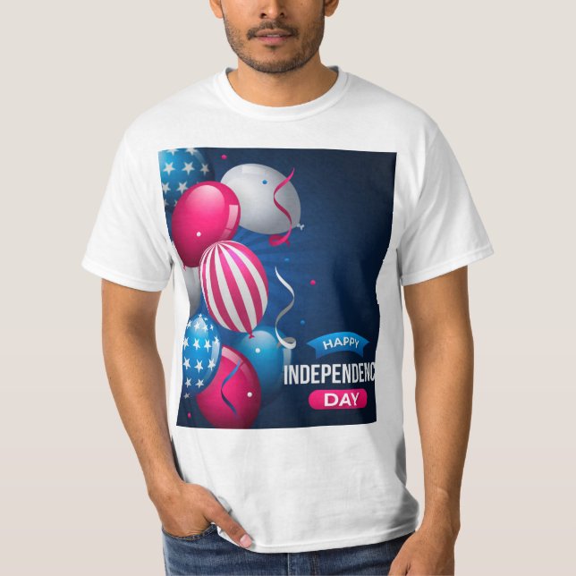 Design de Camiseta Patriótica em 4 de julho (Frente)