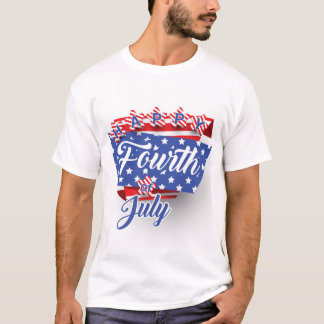 Design de Camiseta Patriótica em 4 de julho - Cele