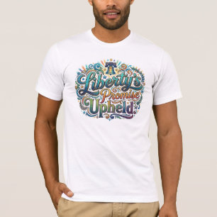 Design de Camiseta Patriótica 'Promessa da Liberda