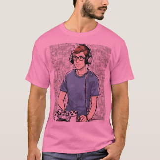 design de Camiseta Remota para Jogos de Cartoon 3D