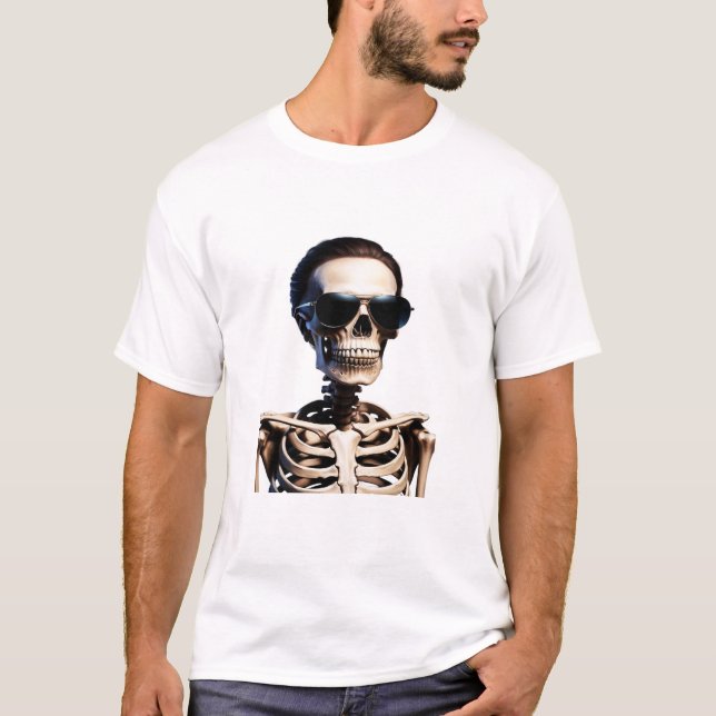 Design de camiseta Skeleton Halloween (Frente)
