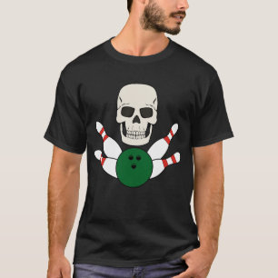Design de camiseta SKULL de boliche para Homens