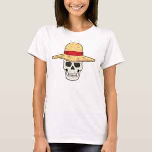 Design de camiseta STRAW HAT SKULL para Mulheres