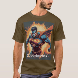 Design de camiseta super-heróis