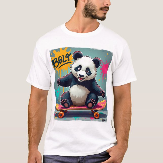 Design de Camiseta Urbana Panda (Frente)