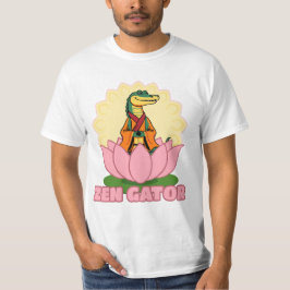 design de camiseta Zen Gator