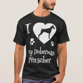 Design de camisetas doberman Pinscher para o cão d