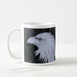 design de caneca da FinerArt Bald Eagle por Linda 