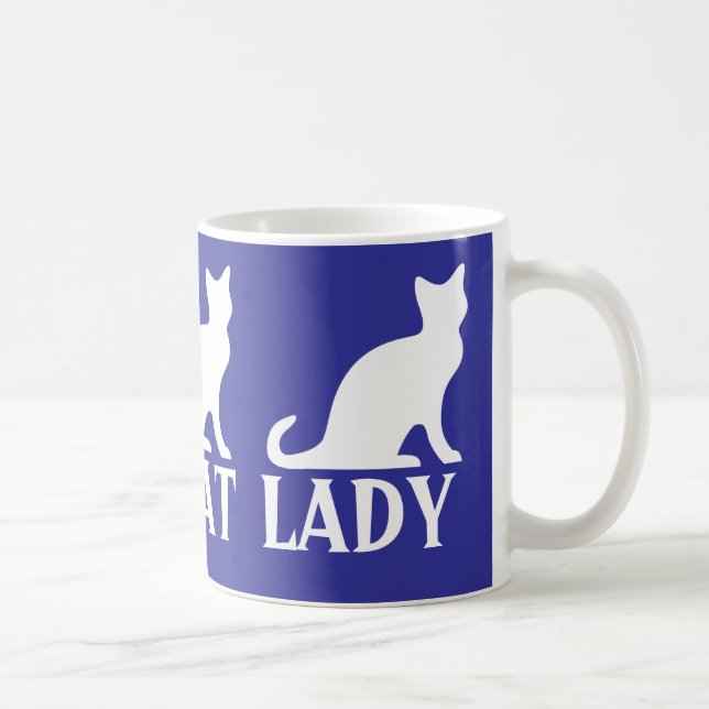 Design de caneca de café de gato louco com gatinho (Direita)