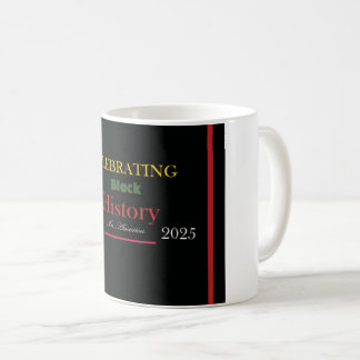 Design de caneca de café mês da história negra