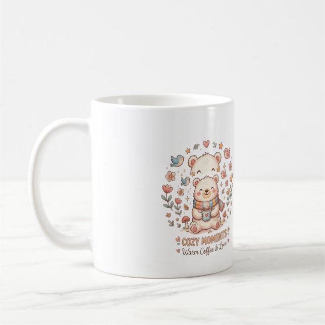 Design de Caneca de Café Momentos Aconchegantes do (Esquerda)