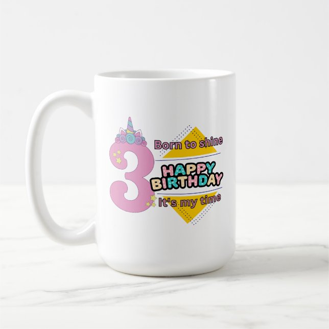 Design de caneca de café unicórnio para crianças (Esquerda)