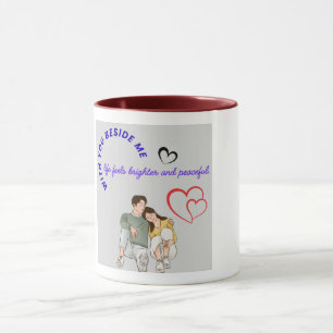 Design de Caneca para Amantes Românticos
