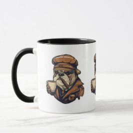 Design de caneca piloto de Buldogue