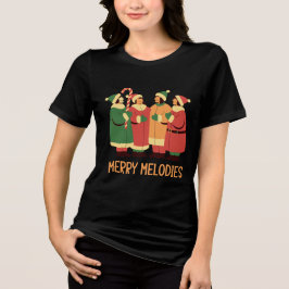 Design de Cantores de Natal Merry Melodies