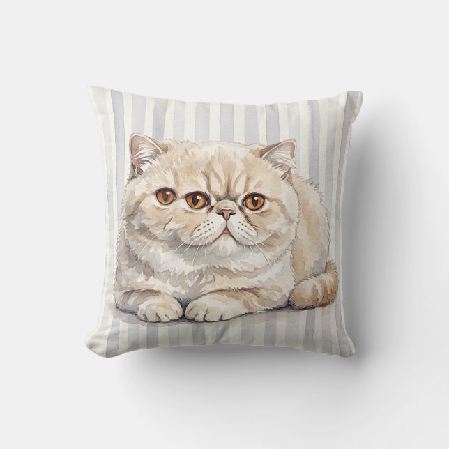 Design de capa de almofada de lançamento de gato e (Frente)