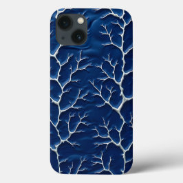 Design de capa de iPhone com textura de galho índi