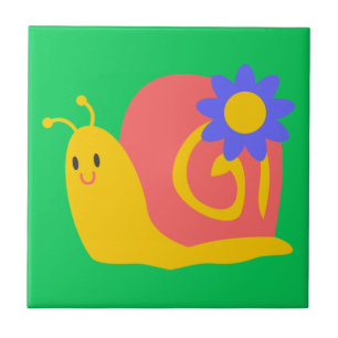 design de caracol para crianças de cor doce