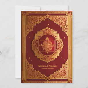 design de cartão de casamento tradicional, grão, e