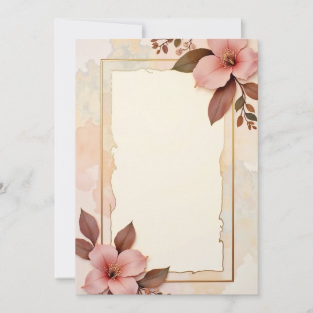 Design de Cartão de Convite (Frente)