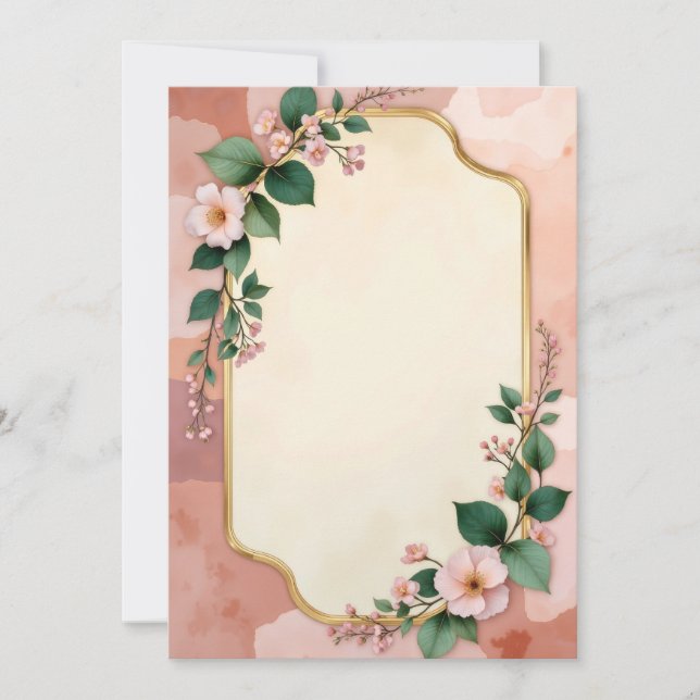 Design de Cartão de Convite (Frente)