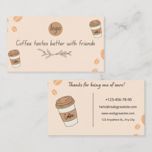 Design de Cartão de Fidelidade de Café com Agradec
