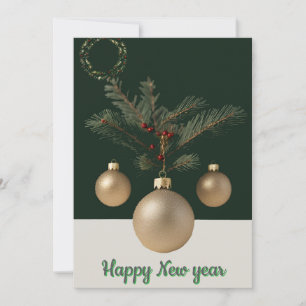 Design de cartão de Natal elegante