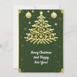Design de cartão de Natal elegante