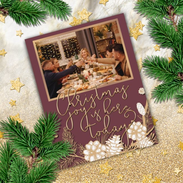 Design de Cartão de Saudação de Feriado Elegante (Criador carregado)