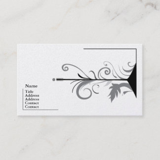 Design de cartão de visita cinzento de sentimento