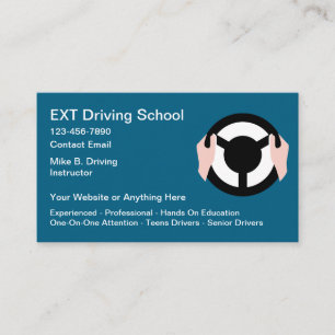Design de Cartão de visita de escola de condução m
