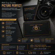 Design de Cartão de Visita de Fotógrafo de Luxo