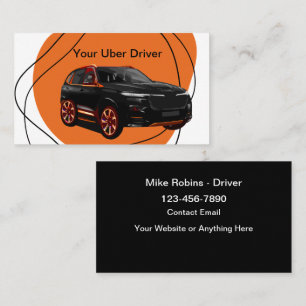 Design de cartão de visita de motorista de Uber mo
