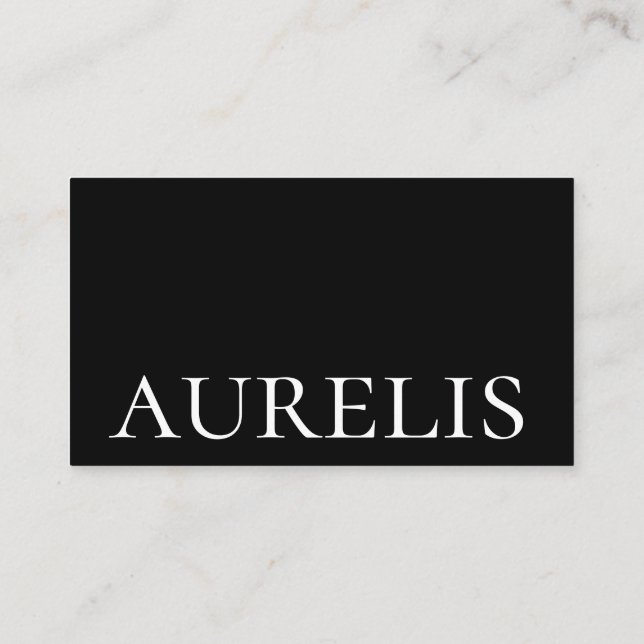 Design de Cartão de visita de tipografia minimalis (Verso)