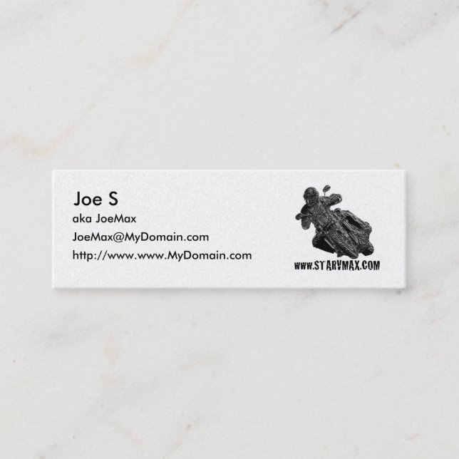 design de cartão de visita do starVmax (Frente)