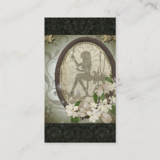 Design de cartão de visita glamoroso da diva do