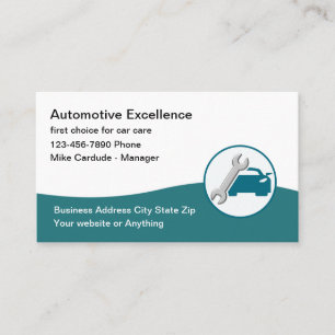 Design de cartão de visita legal para serviços aut