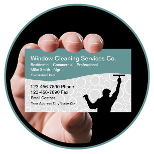 Design de Cartão de visita profissional de limpeza