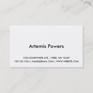 Design de cartão de visita simples da parte